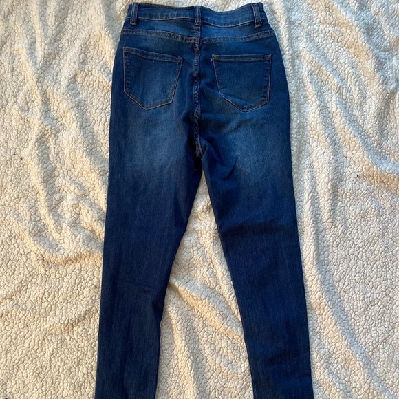 Blue Jeans With Rips - Picture 3 of 5
